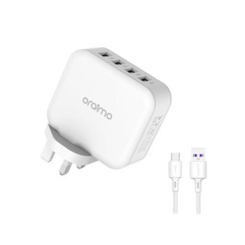 oraimo PowerCube 4 Port High Speed UK Type Charger Kit