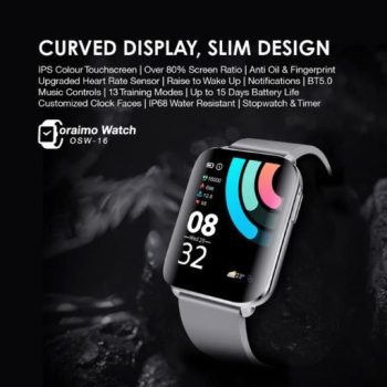 oraimo Watch 1.69” IPS Screen IP68 Waterproof Smart Watch